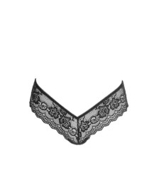 String en dentelle florale noire - R2322218